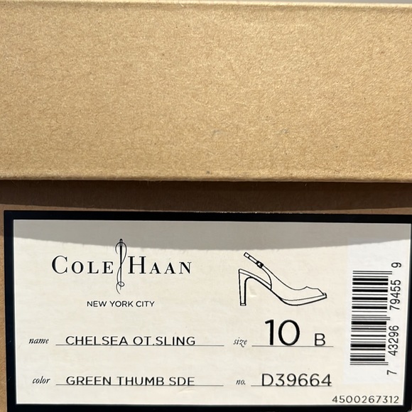 Cole Haan Teal Chelsea Slingback Pumps - Picture 8 of 8